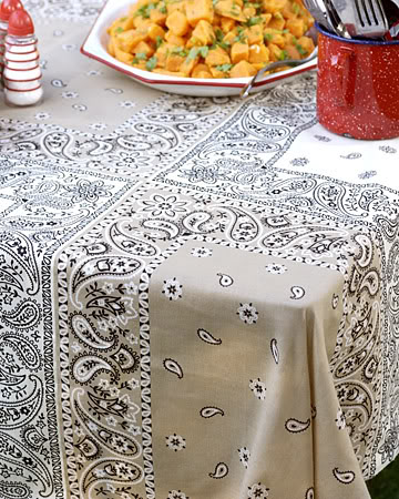 DIY Bandana Tablecloth
