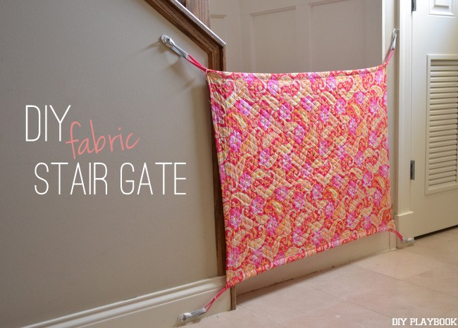 DIY Fabric Stair Gate