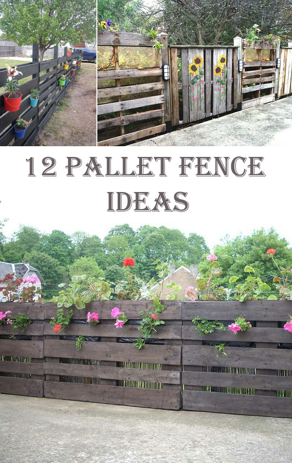 12 Ingenious Pallet Fence Ideas
