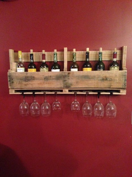 DIY Pallet Wine Rack