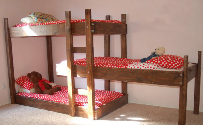 DIY Triple Bunk Bed
